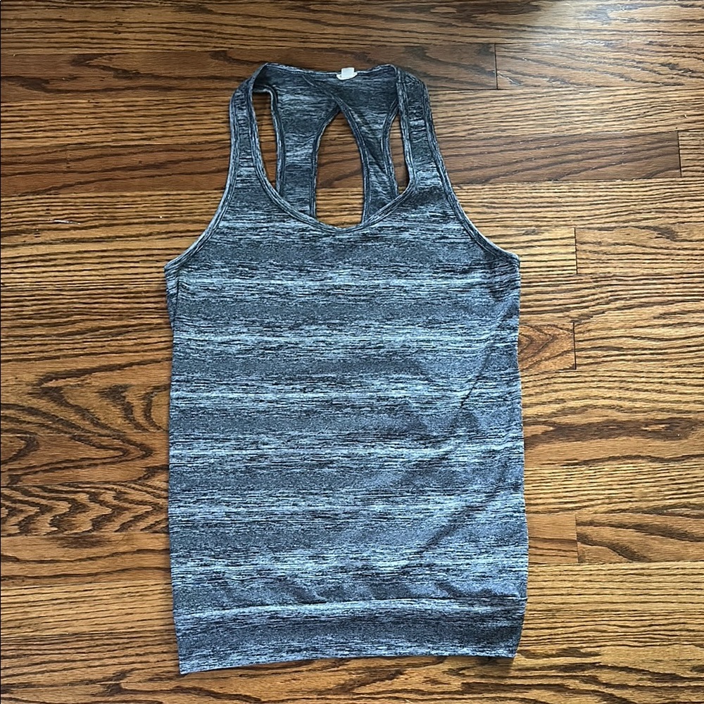 Target Blue Fitted Cut Out Tank Top